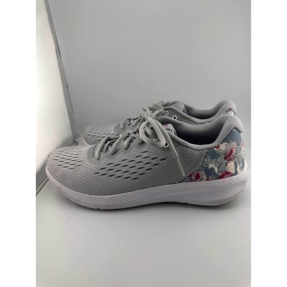 Under Armour; Floral/Gray running shoes; athletic shoes - Picture 3 of 10
